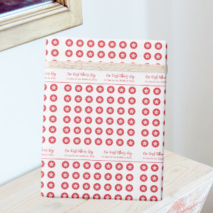 Niedlich Modern Simple Daddy Vater First Vathday Geschenkpapier
