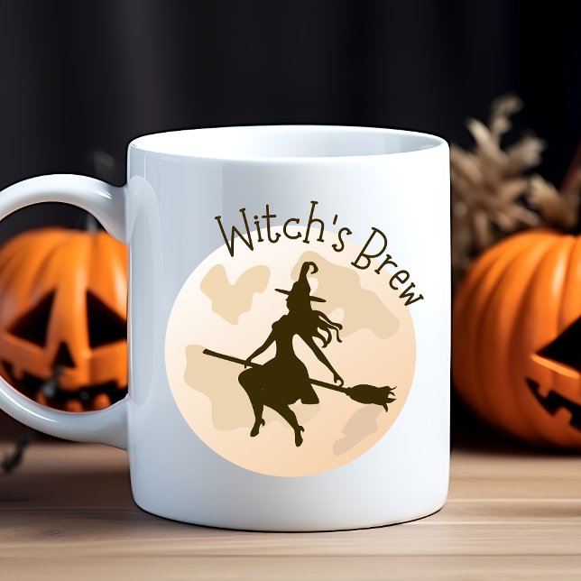 Niedlich Modern Simple Witch's Brew Typografy Tren Kaffeetasse (Von Creator hochgeladen)