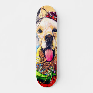 Niedlich Moderne Goldene Retriever Street Art Skateboard