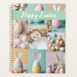 Niedlich Moderne Ostercollage Pastel Scrapbook Fot Planer