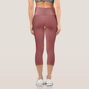 Niedlich Modernes Farbverlauf mit roter Farbe Capri Leggings