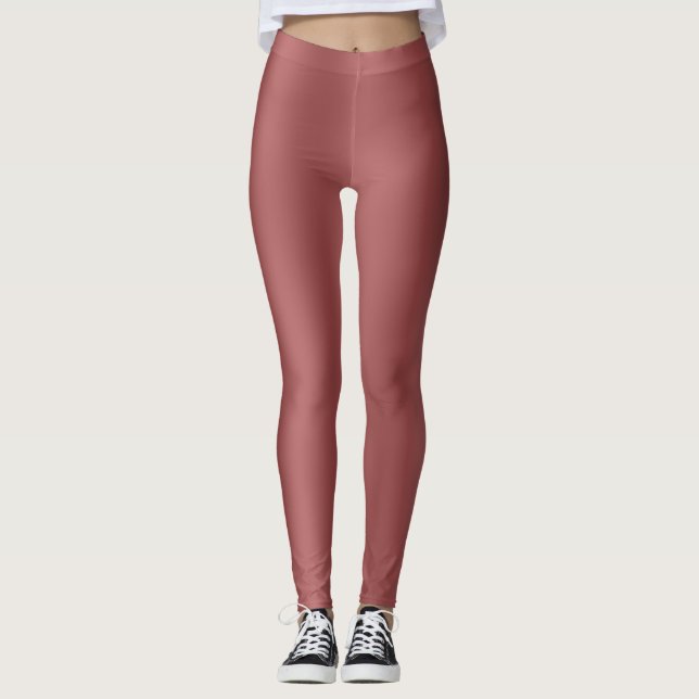 Niedlich Modernes Farbverlauf mit roter Farbe Leggings (Vorderseite)