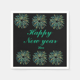 Niedlich Modernes funkelndes Schwarzes Glück Neues Serviette