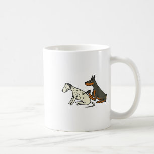 Niedlich modischer Doberman Tattooing Dalmatiner H Kaffeetasse