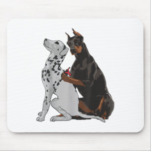 Niedlich modischer Doberman Tattooing Dalmatiner H Mousepad