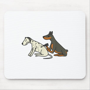 Niedlich modischer Doberman Tattooing Dalmatiner H Mousepad
