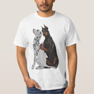 Niedlich modischer Doberman Tattooing Dalmatiner S T-Shirt
