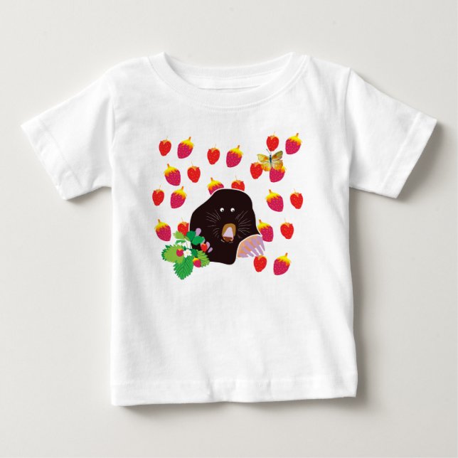 Niedlich Mole Baby Bodysuit T-shirt (Vorderseite)