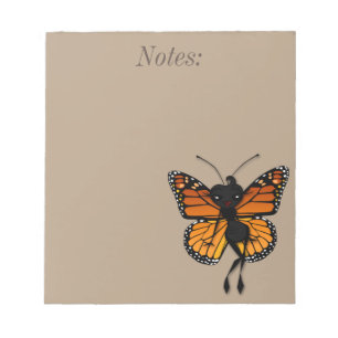 NIEDLICH MONARCH BUTTERFLY LADY NOTEPAD NOTIZBLOCK