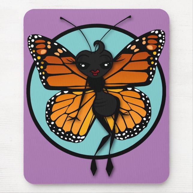 NIEDLICH MONARCH BUTTERFLY LADY VERTICAL MOUSE PAD MOUSEPAD (Vorne)