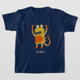 Niedlich Monster Stanley Individuelle Name T-Shirt