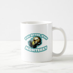 Niedlich Monterey Otter Besuchen Sie den Reiseverg Kaffeetasse