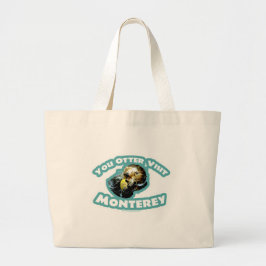 Niedlich Monterey Otter Travel Jumbo Stoffbeutel