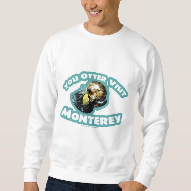 Niedlich Monterey Otter Travel Sweatshirt (Vorderseite)