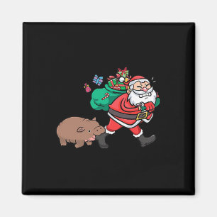 Niedlich Moo Deng & amp; Santa Ba Magnet