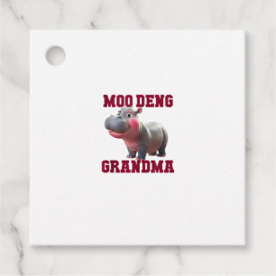Niedlich MOO DENG GRANDMA Baby Hippo Granny Teache Geschenkanhänger