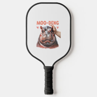 Niedlich Moo Deng T - Shirt Pickleball Schläger