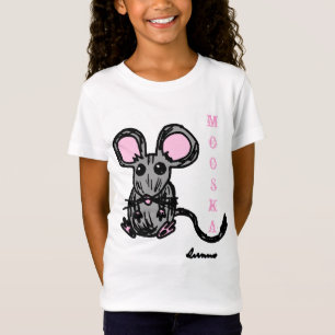 Niedlich Mooska Mouse Girls Baby Doll T - Shirt
