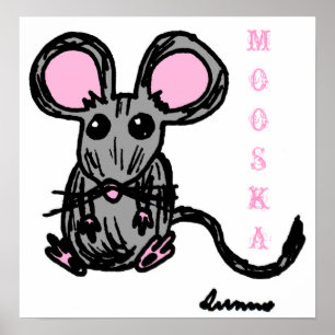 Niedlich Mooska Mouse Poster
