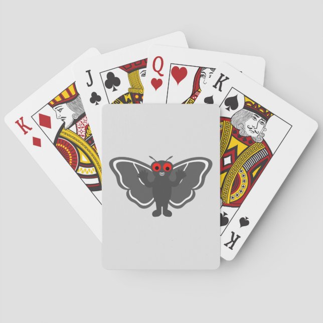Niedlich Mothman Spielkarten (Rückseite)