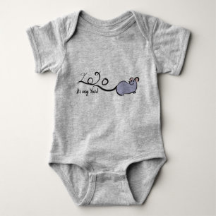 Niedlich Mouse Cartoon Rat Neujahr 2020 Bodysuit 2 Baby Strampler