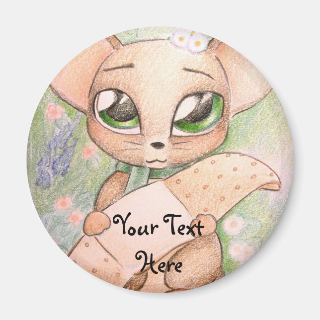 Niedlich Mouse Magnet (Vorne)