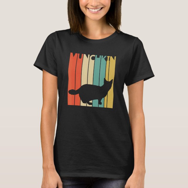Niedlich Munchkin Cat T-Shirt (Vorderseite)