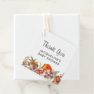 Niedlich Mushroom Baby Dusche Vielen Dank Geschenkanhänger
