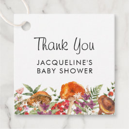 Niedlich Mushroom Baby Dusche Vielen Dank Geschenkanhänger