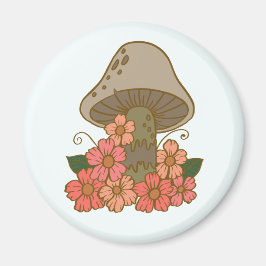 Niedlich Mushroom Garden Kühlschrankmagnet Magnet