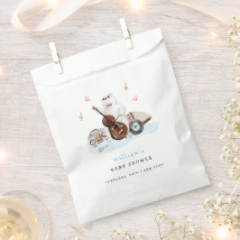 Niedlich Musician Polar Bear Baby Dusche Geschenktütchen