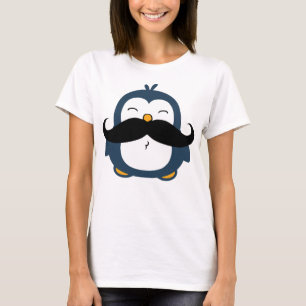 Niedlich Mustache Penguin T-Shirt