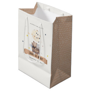Niedlich Mute Teddy Hot Air Ballon Kindergeburtsta Mittlere Geschenktüte