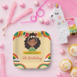 Niedlich nach der Meerjungfrau in den USA Geburtst Pappteller