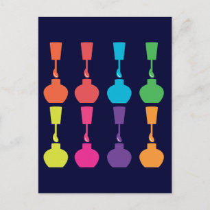 Niedlich Nagel Polnisch! Postkarte