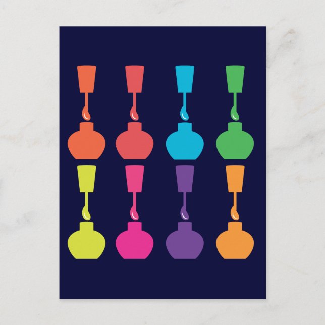 Niedlich Nagel Polnisch! Postkarte (Vorderseite)