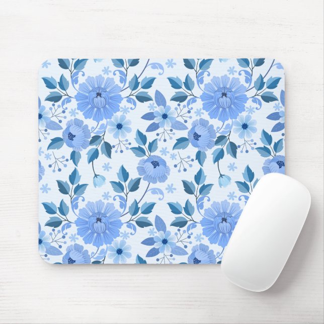 niedlich Nahtloses Muster mit Blume und Blätter au Mousepad (Mit Mouse)