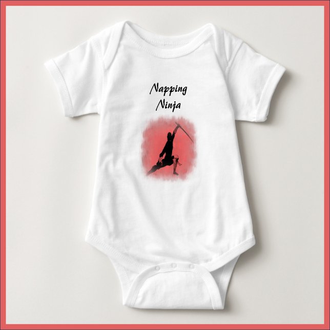 Niedlich Napping Ninja Baby Bodysuit Strampler (Von Creator hochgeladen)