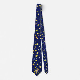 Niedlich Navy Blue Celestial Pattern Fun Lovely St Krawatte