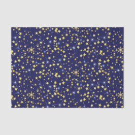 Niedlich Navy Blue Celestial Pattern Fun Lovely St Seidenpapier