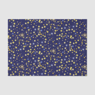 Niedlich Navy Blue Celestial Pattern Fun Lovely St Seidenpapier