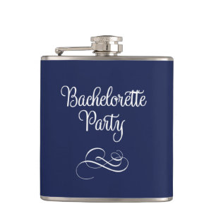 Niedlich Navy Blue Junggeselinnen-Abschied Flask 6 Flachmann