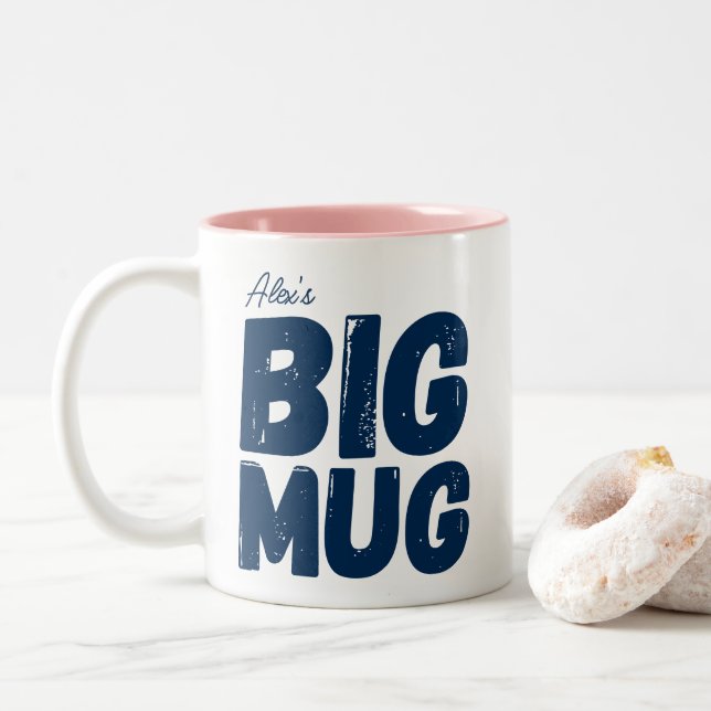 Niedlich Navy One Tasse Individuelle Name Novelty  (Mit Donut)