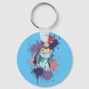 Niedlich Neko Girl Schlüsselanhänger