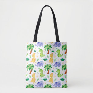Niedlich Neon Watercolor Dinosaurier Muster