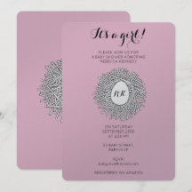 Niedlich Nest Monogram Baby Girl Shooter