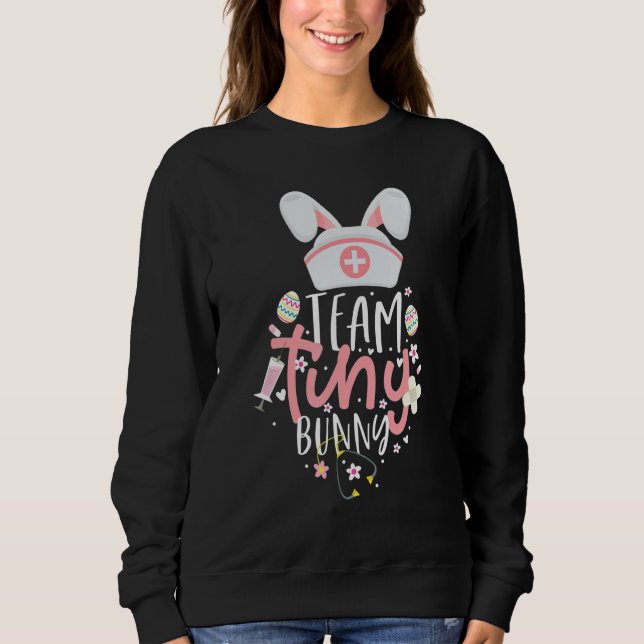 Niedlich Nicu Picu L D Nurse Osterteam Tiny Bunn Sweatshirt (Vorderseite)