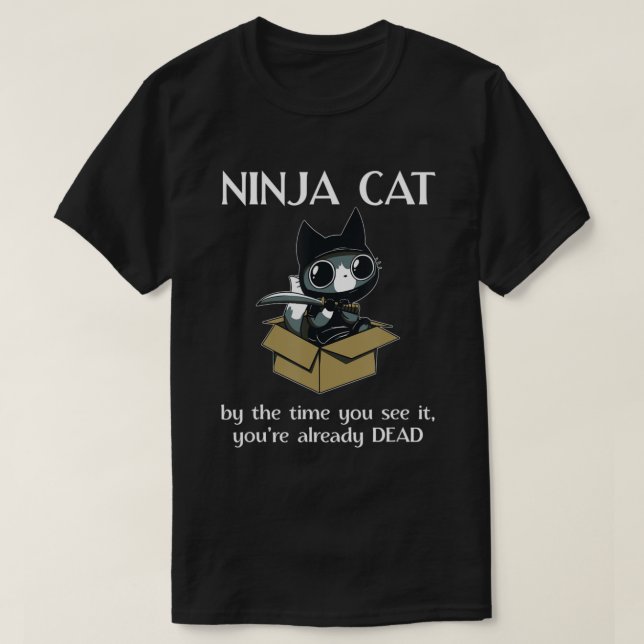Niedlich Ninja Cat Lover Cat Quote.pnng T-Shirt (Design vorne)