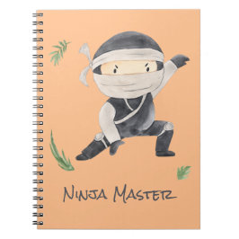Niedlich Ninja Warrior - Kinder Individuelle Name Notizblock