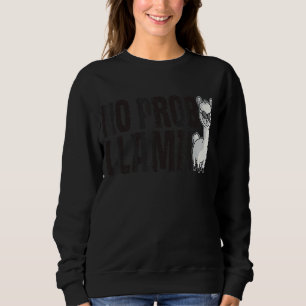 Niedlich No Prob Llama Rainbow Animal Retro Vintag Sweatshirt